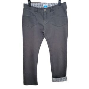 Columbia Gray Twill Straight Leg cropped pants size 10